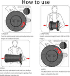ALEVMOOM Upgraded Portable Collapsible Folding Stool with Cushion Retractable Telescoping Stool for Adults Sturdy Capacity 440lbs Camping Chair for Outdoor Hiking Garden with Bag