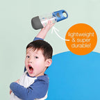 b.box Kids Water Bottle – Tritan Toddler Drink Bottle with Straw for School, Daycare, Travel w/Easy-Grip Triangular Design, Leak Proof Lid & Handle, BPA Free, Dishwasher Safe (Emerald Forest)