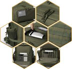 QT&QY 25L/45L Military Tactical Backpack For Men Molle Daypack 3 Day Bug Out Bag Hiking Rucksack With Bottle Holder