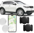 Mini GPS Tracker for Vehicles,Car GPS Tracker Work with Apple Find My(iOS Only),No Monthly Fee Real Time Mini Hidden Car Tracker with Magnetic Case -(Black,2PCS)