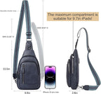 CLUCI Crossbody Bags for Women Men,Leather Sling Bag Cross Body Backpack for Woman Gifts for Women Birthday Unique