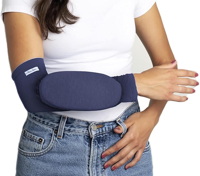 Arm Pillow, Portable Travel Memory Foam Pillow, Ultra Slim and Comfortable (Blue)