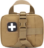 Upgrade Molle Rip Away Ifak Pouch, Tactical Small Belt First Aid Pouch Medical Utility EMT Pouch Only