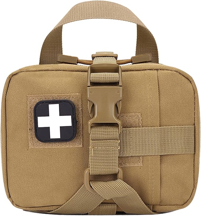 Upgrade Molle Rip Away Ifak Pouch, Tactical Small Belt First Aid Pouch Medical Utility EMT Pouch Only