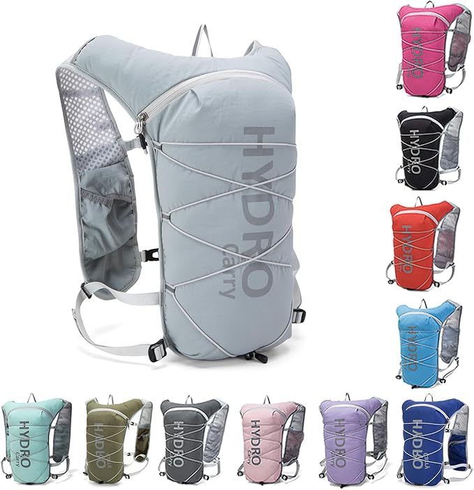 Lightweight Running Vest for Women and Men Hydration Backpack Pack with 1.5L Water Bladder Bag for Hiking Trail Running Gear Cycling Marathon