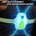 LED Reflective Running Vest with Front Light,Running Lights for Runners,Reflective Running Gear for Men/Women Running,Cycling or Walking, High Visibility Warning LED Lights