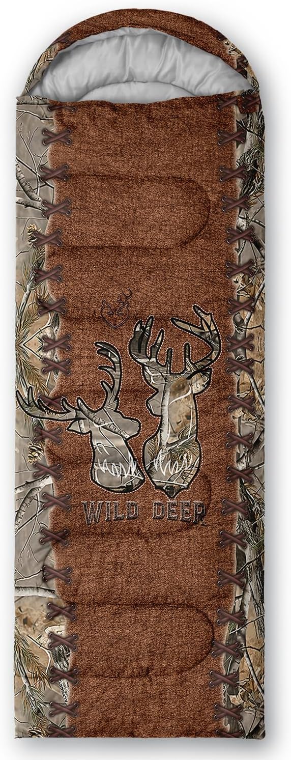 CVHOUSE Camping Sleeping Bags,3 Season Warm & Cool Weather,Lightweight,Waterproof Sleeping Bags for Adults & Kids,Traveling,and Outdoors,Camping Gear Equipment