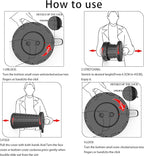 ALEVMOOM Upgraded Collapsible Stool with Cushion & Carry Bag, 500lbs Max Weight Portable Telescoping Stool, More Sturdy Lightweight Retractable Seat Folding Chair for Camping & Outdoors