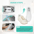 Shoe Washing Machine Bag, 2-Pack Reusable Shoe Bag for Washing Machine, 360° Deep Clean for Sneaker, Running Shoes,Bras, Delicates and Toys, Includes 2 Shoe Storage Dust Bags（Grey)
