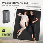 Self-Inflating Sleeping Pad with Portable Electric Air Pump, 4in Thick Memory Foam Camping Mattress for Tent Cot & Car Travel, Fast Inflate & Deflate Camping Pad