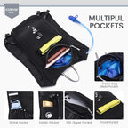 KSIBNW Running Vest for Women and Men, Lightweight Hydration Vest Backpack with 1.5L Water Bladder Bag Running Backpack for Hiking Biking Trail Cycling Race Marathon