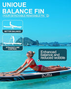 DAMA 11'*34"*6" Stand Up Paddle Board, Inflatable Paddle Board,Inflatable Paddle Boards for Adults w/a Wide, Smooth and Non Slip Deck, Versatile Styles, Suitable for Adults