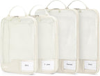 ECOHUB 4 Set /6 Set Packing Cubes for Travel Durable Suitcase Organizer Bags Set with Personalized Tag Various Sizes Travel Essentials Traveling Accessories for Luggage Machine Washable