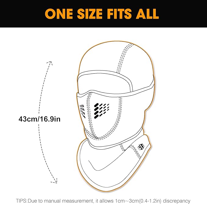 WTACTFUL Breathable Warmer Balaclava Ski Mask Windproof for Cold Weather Winter Skiing Snowboarding Snowmobile Motorcycle