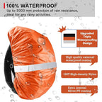 Frelaxy Hi-Visibility Backpack Rain Cover with Reflective Strip 100% Waterproof Ultralight Backpack Cover, Storage Pouch, Anti-Slip Cross Buckle Strap, for Hiking, Camping, Biking, Outdoor, Traveling