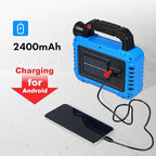 Solar Lantern, LED Flashlight for Power Outages, Portable Camping Essentials Lights, Rechargeable Battery Powered Tent Lights for Emergency, Hurricane, Survival Kits, Operated Lamp