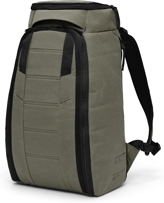 Db Journey The Hugger Backpack - Durable Travel Backpack with Laptop Compartment & Pockets for Work, Luggage Backpack with Roller Bag Hook Up System, 20L - Forest Green