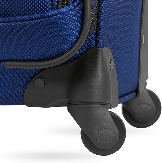 SwissGear Sion Softside Expandable Luggage, Blue, Checked-Large 29-Inch