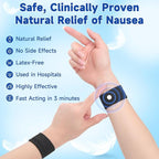 LYJEE Motion Sickness Bands for Adults and Kids Nausea Relief for Pregnant Women Seasickness Wristband for Cruise Ship Essentials