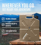 Lifesaver Jerrycan Water Purifier - Military Spec, Heavy Duty Water Purifier for Overlanding, Camping, Hiking, Emergency Preparedness and Survival Kit