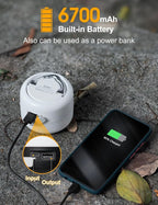 LED Camping Lantern Rechargeable 1000LM, Up to 300H Running Time Camping Tent Light, 6700mAh Emergency Light for Hurricane, Power Outages, Home, Hiking, Water-Resistant