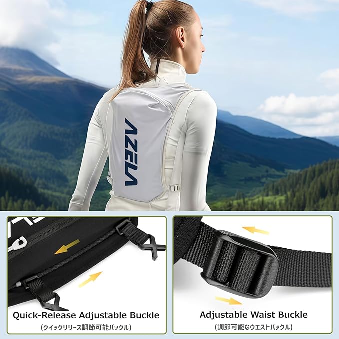 Azarxis Running Water Bottles Flask BPA Free Leakproof Hydration Vest Packs Waist Belt Replacement for Triathlon Marathon Hiking Cycling Climbing Runner