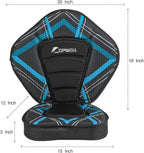 UPWELL Universal Kayak Seat with Detachable Storage Bag & 4 Adjustable Strap, Paddle Board Seat with Memory Foam Padded and Backrest for Kayak, Canoe, Sup