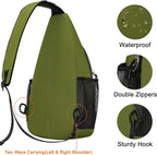 MOSISO Sling Backpack, Multipurpose Crossbody Shoulder Bag Travel Hiking Daypack
