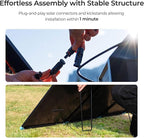 Renogy 300 Watt Solar Panel Suitcase, N-Type 12V Portable Foldable Solar Panels, 25% High Efficiency with 17% Lighter, Fast Setup with Kickstands, IP67 Waterproof for RV, Camping, Off-Grid, Blackouts