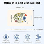 Wallet Tracker Card (iOS Only), Rechargeable Bluetooth Smart Tracking for Apple Find My Compatible Anti Tracker for Men Women Slim Item Locator for Purse Passport Key Luggage Tag (1Pcs/THYU FLR)