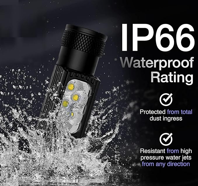 K-Bern Rechargeable Headlamp - 1850 Lumen, Ultra Bright Head Lights for Forehead. Waterproof, Lightweight, Aluminum, UL Listed 3500mAh Battery, Perfect for Dog Walking, Camping, Hiking & Hard Hats