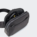 Pander Everywhere Belt Bag for Women, 5 Zipper Pockets Nylon Crossbody Fanny Pack Purse (Black)