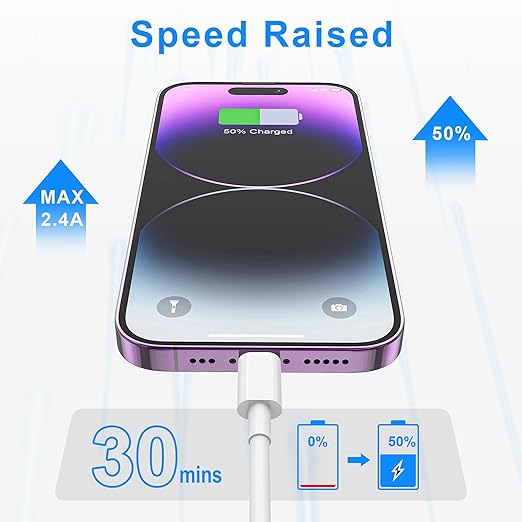 2PACK for iPhone Charger 10FT,Long Lightning Charging Cable,for Apple Certified Cord for iPhone 14/13/12/11 Pro/X/Xs Max/XR/8 Plus/7/6s/SE/5c/5s,for iPad Air/Mini USB Charge 10Foot