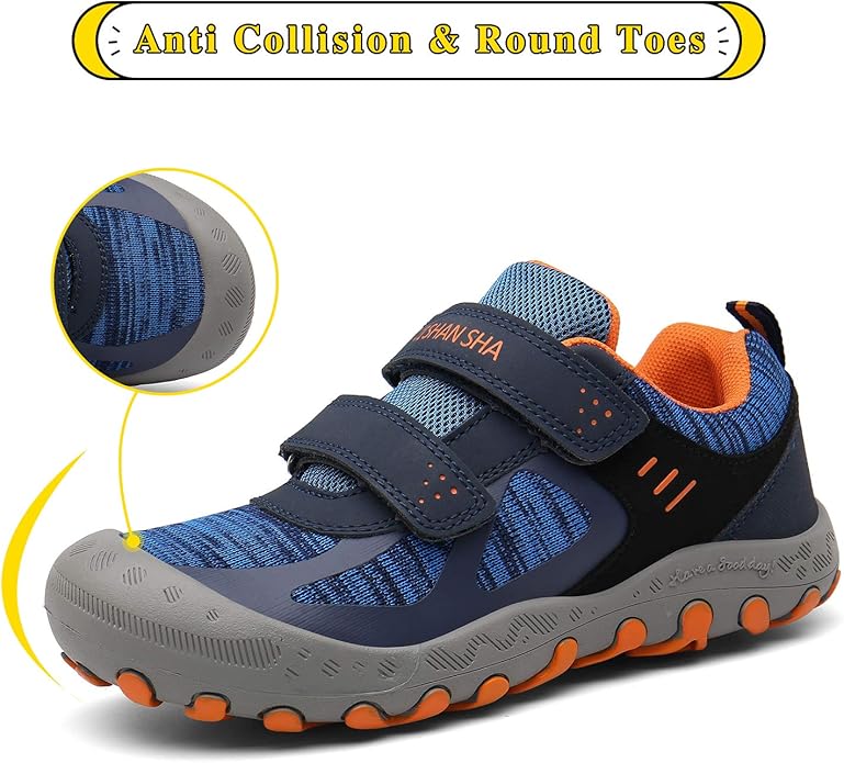 Mishansha Boy's Girl's Hiking Shoes Low Top Sneakers Outdoor Trekking Walking Climbing Running Shoes