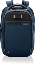 Briggs & Riley Slim Backpack for Women & Men - Laptop Backpack, For Work & Travel, Carry On Size, Lightweight & Durable, Padded Straps, Fits up to 14" Laptop - @work Collection, Navy