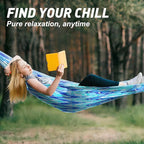 Camping Hammock,Lightweight Nylon Hammock,Portable Hammocks with Two Tree Ropes for Outdoor,Indoor,Travel,Hiking,Backyard,Camping