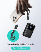 INIU 100W Power Bank, Mini Size 25000mAh High Capacity Laptop Portable Charger, USB C in&Out Tablet Powerbank, Smart Digital Display Phone Charger for iPhone 17 16 15, Samsung, iPad, MacBook, Laptop