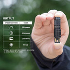 OLIGHT IMINI 2 EDC Rechargeable Keychain Flashlight, 50 Lumens Compact and Portable Mini LED Keyring Lights with Built-in Battery Ideal for Everyday Carry and Emergencies (Orange)