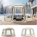 VEVOR Pop up Sports Tent, 8 Sizes Optional Clear Bubble Tent for 1-6 Person, Waterproof Outdoor Pod with Floor Mat & Top Cover, Garden Igloo Dome Tents Camping Shelter for Sports Watching