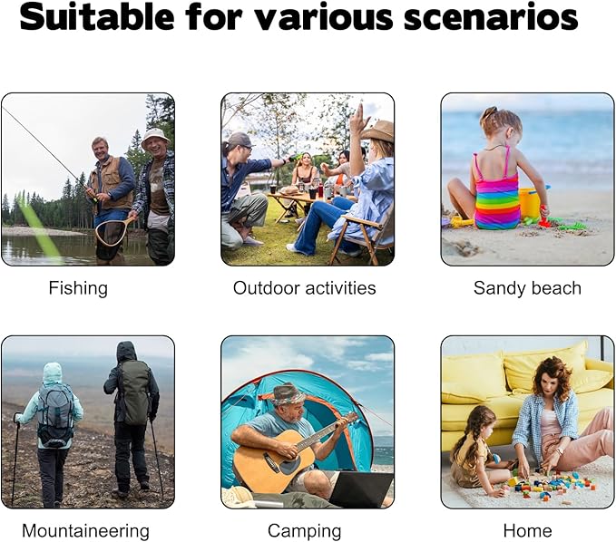 Travel Folding Camping Stool, 14.6 inches Tripod Chair and Maximum weight 300 lbs Outdoor Portable Party Chair Fishing Chair Seat for Camping Fishing Hiking Gardening and Beach Garden Painting