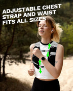 Running Vest for Women and Men, Hydration Running Backpack, Runners Vest, Hydration Vest for Walking, Marathon, Hiking