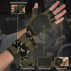 FIORETTO Fingerless Gloves for Airsoft Shooting Half Finger Hunting Hiking Cycling Driving Motorcycle Climbing Work Gloves M210603