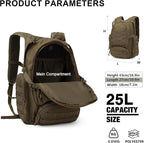 Mardingtop 25L Tactical Backpacks Molle Hiking daypacks for Camping Hiking Military Traveling Motorcycle