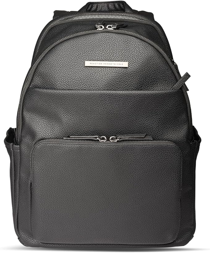 Kenneth Cole Reaction Marley Double Compartment Vegan Leather Womens 15" Laptop Fashion Backpack