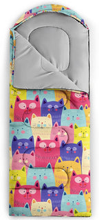 QOOMO Animals Camping Sleeping Bags,3 Season Warm & Cool Weather,Lightweight,Waterproof Sleeping Bags for Adults & Kids,Traveling,and Outdoors,Camping Gear Equipment