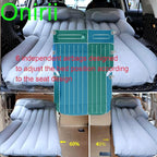 Inflatable SUV Air Mattress,Thickened Flocking Inflatable Car Camping Travel Air Mattress with 2 Pillows & Air Pump,Portable Car Sleeping Bed for SUV|MPV|Minivan