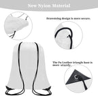 60 Pieces Drawstring Backpack Bags Sports Sackpack Bulk Cinch Gym Bag For Women Men Outdoor Sports Backpack（White）