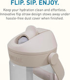 CamelBak Thrive Flip Straw Tritan Renew Water Bottle Clear, 20oz