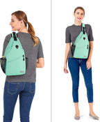MOSISO Sling Backpack, Multipurpose Crossbody Shoulder Bag Travel Hiking Daypack