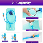 WOLT Hydration Backpack 18L Hiking Water Backpack with 2L Water Bladder for Men Women, Hydration Pack for Running Cycling Biking and Climbing